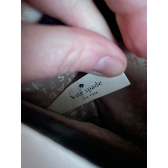 Kate Spade Black Pebbled Leather Crossbody Shoulder Bag Mini Gold Old Money - Picture 7 of 12